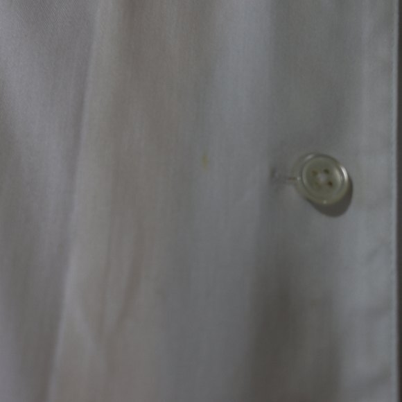 Vintage Eye White Pleated Ruffle Collared Long Sleeve Button Down Shirt Top 10 - Picture 6 of 14